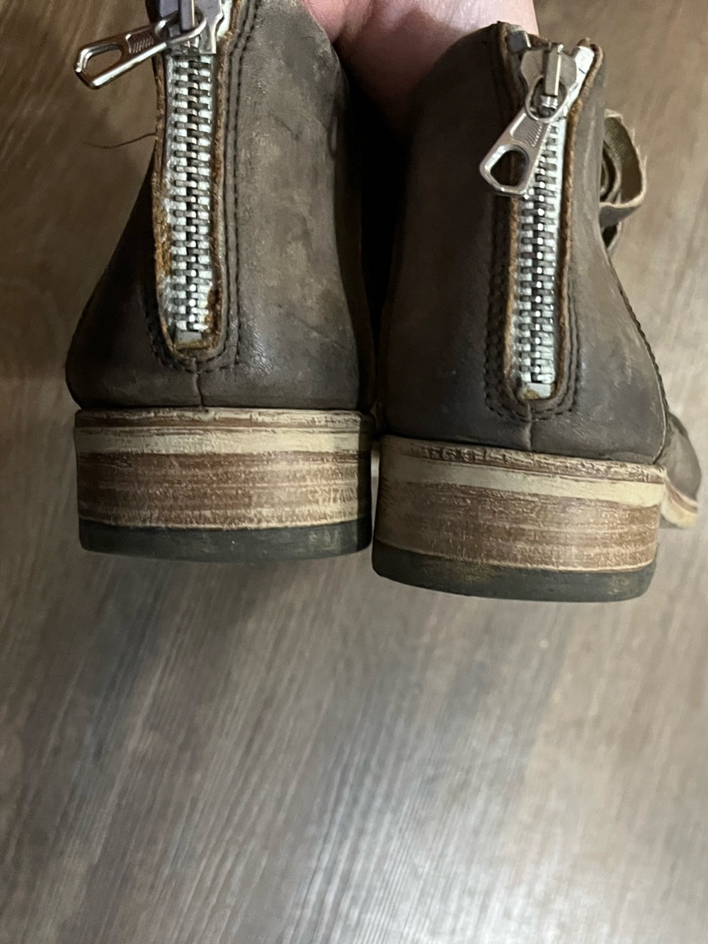 Free People Lost Valley Ankle Boots | Italian Leather | EU 39 | Boho Distressed - Picture 4 of 10